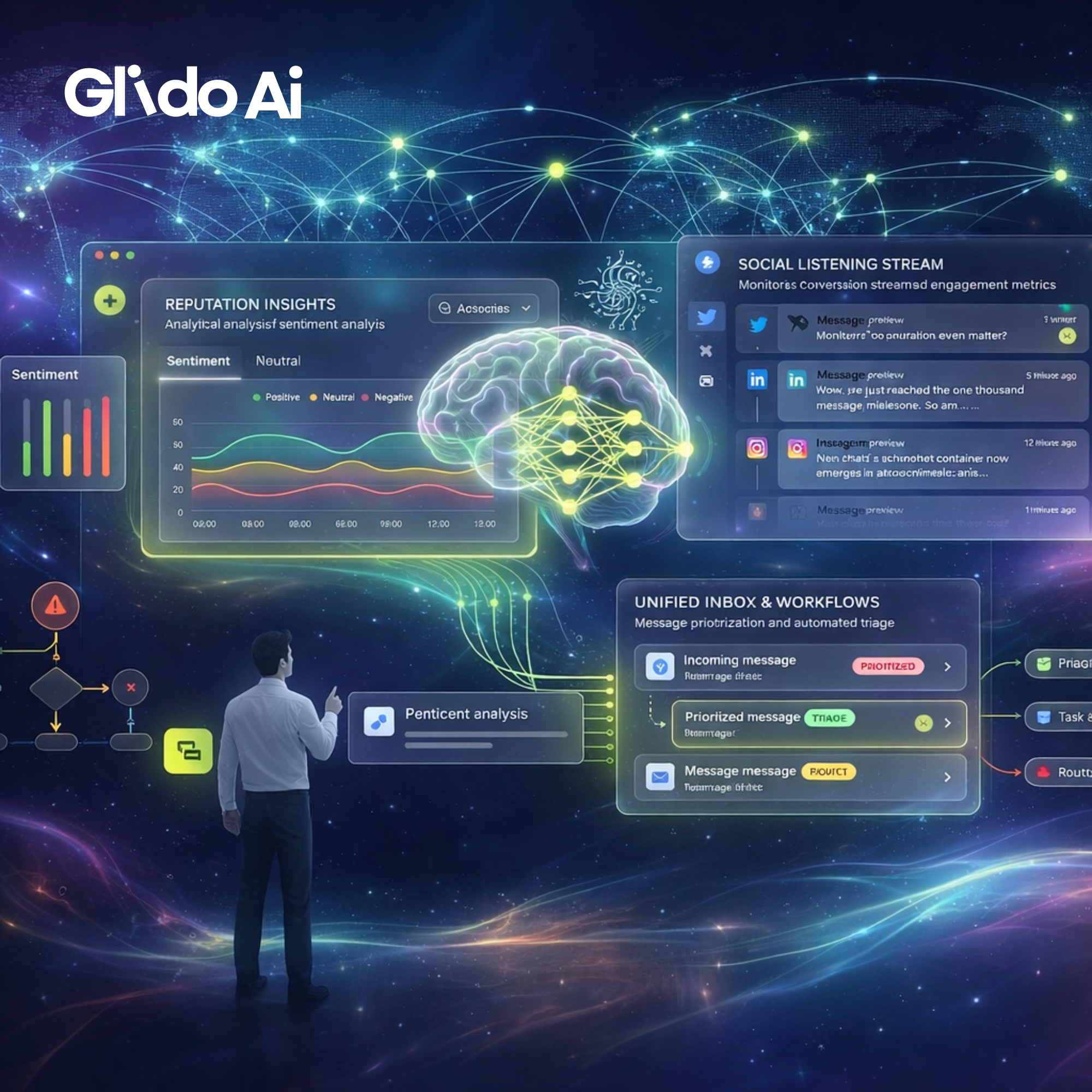 AI analytics dashboard and data monitoring